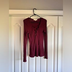 Urban Outfitters Lace Up Shirt, Size L